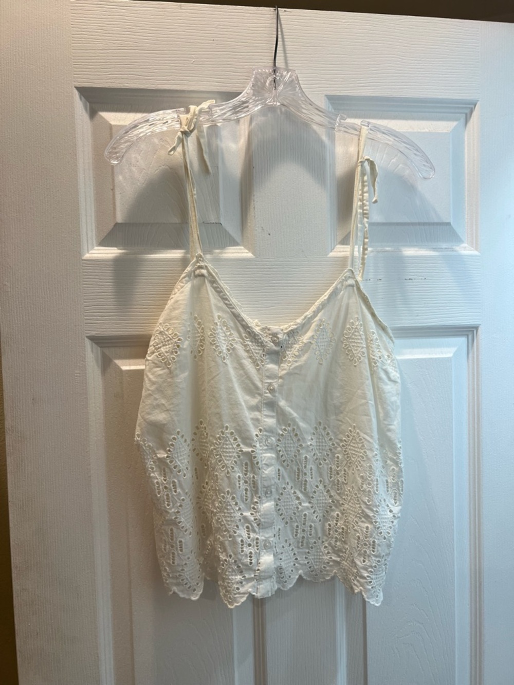Topshop Eyelet Button Cami